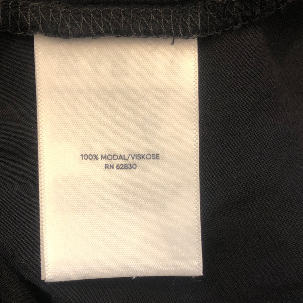 Lands' End Med/Large Black Drawstring Waist Tunic Swimsuit Cover Up 100% Modal - Picture 7 of 11